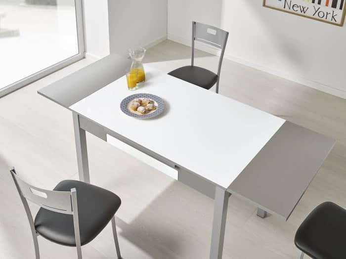 Mesa Alba abatible cristal extensible - Imagen 5